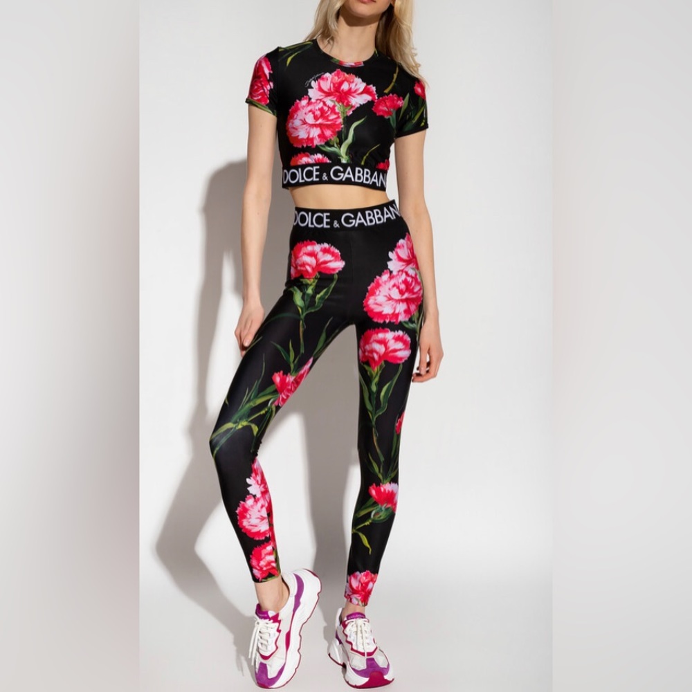 Dolce & Gabbana Floral Leggings Women's size IT 46